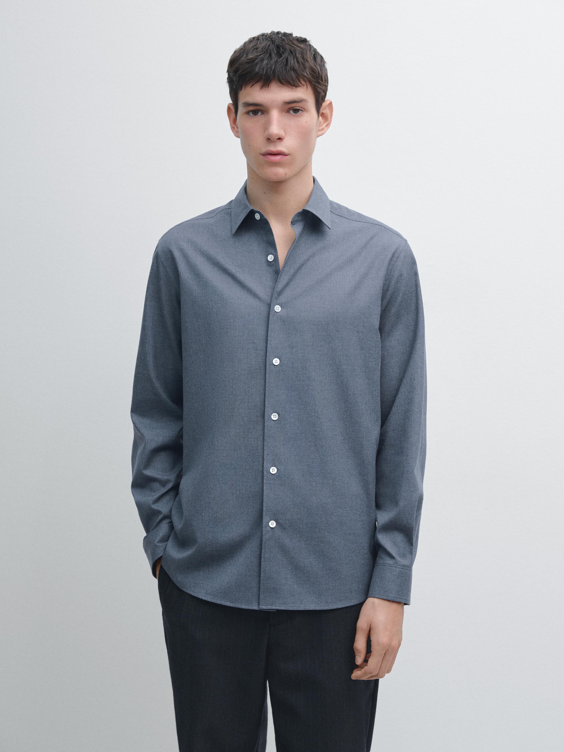 Melange Oxford shirt